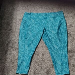 Tek Gear Turquoise Patterned Leggings